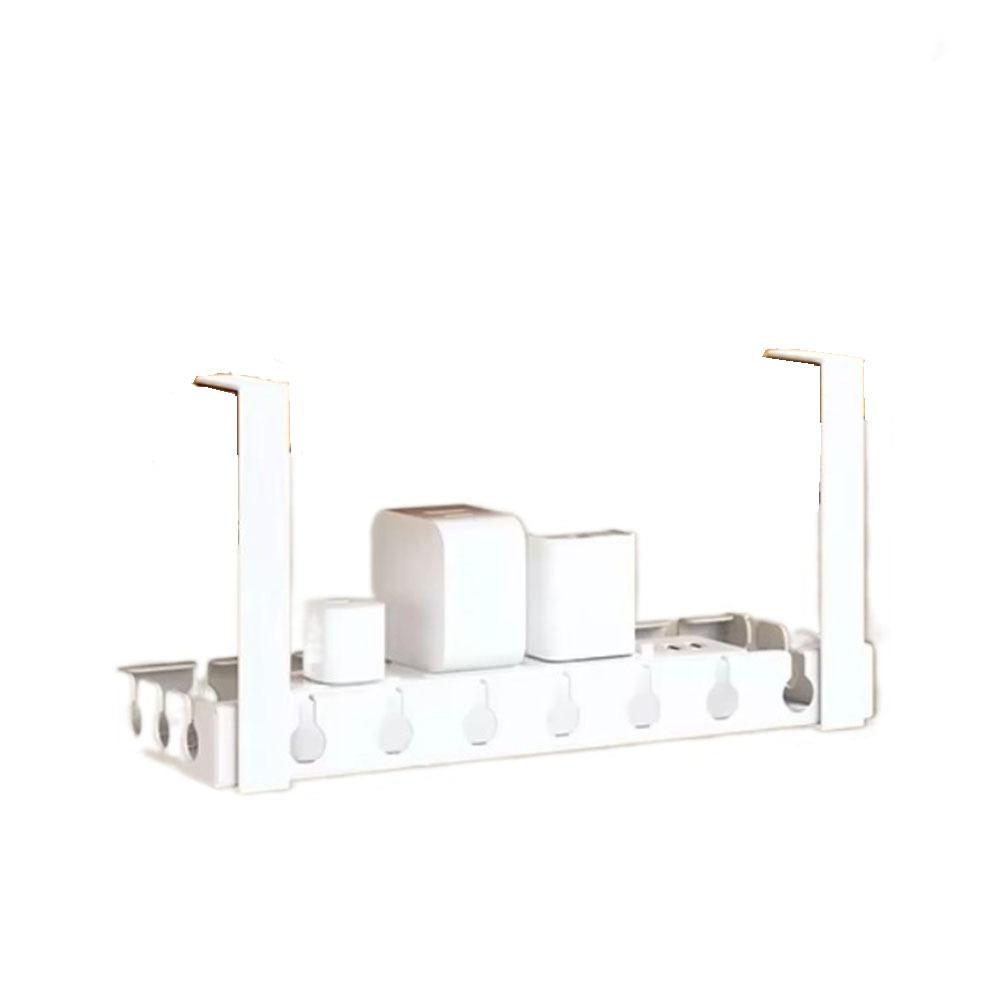 Extendable Under Desk Cable Management Tray Sturdy Power Strip Cord Holder  for Home