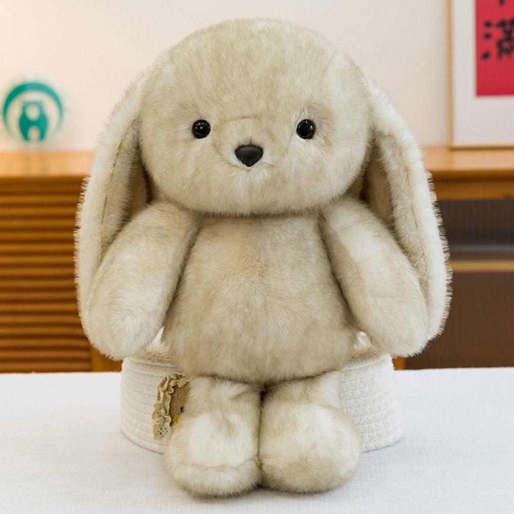 Soft Big Ear Rabbit Plush Toy Fluffy Stuffed Animals Rabbit Toy  Birthday Parties
