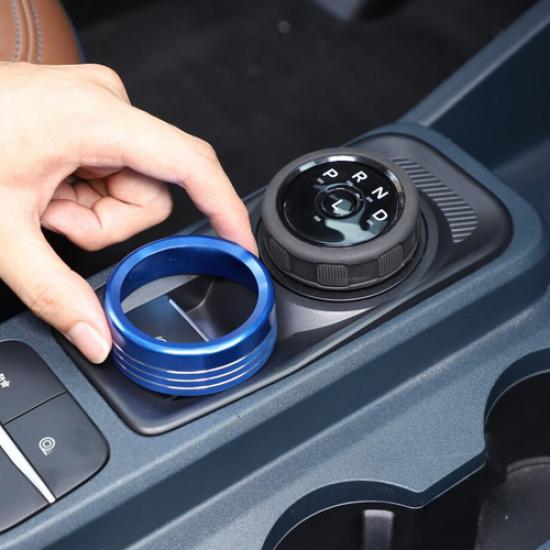 For Ford Maverick 22-25 Blue Gear Shift Switch Button Knob Bezel Trim Decor Ring