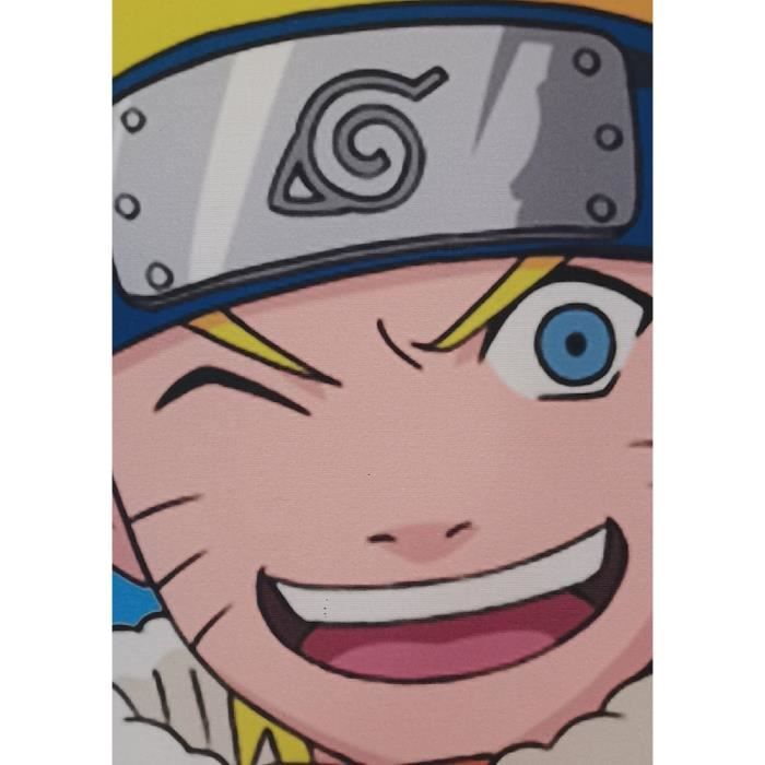 Coussin Double Face - Carré - NARUTO - Naruto Et Sasuke - Microfibre - 40 X 40 Cm