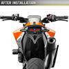 Versatile Motorcycle Tail Light Assembly with LED Turn & License Plate Illumination Motorcycle LED Rear Light set ABS