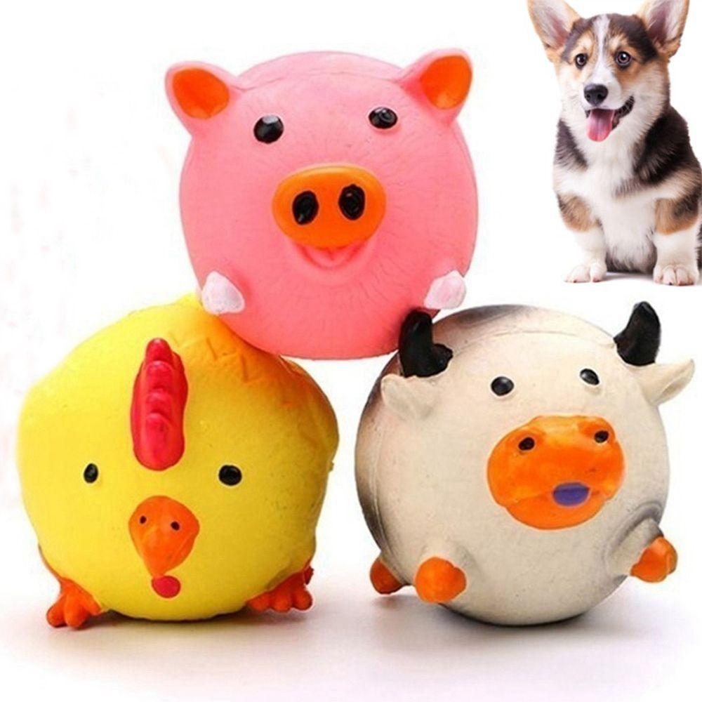 Cute Latex Chicken Shape Pet Squeak Toys Simulation Screaming Chicken Squeaker Dog Cat Puppy Chew Sound Toys