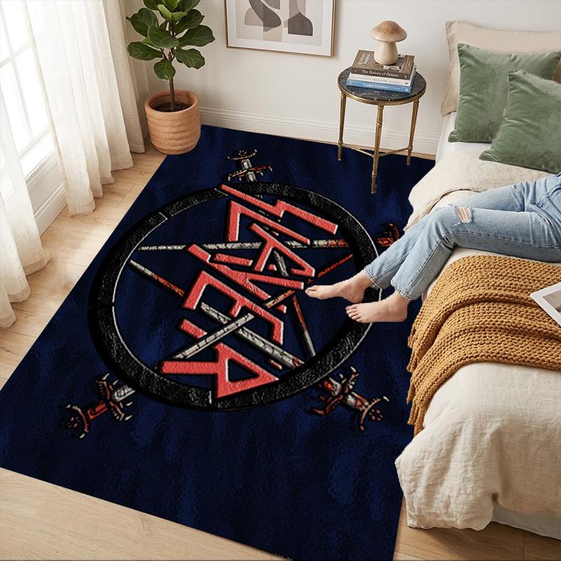Slayer Emblem Living Room Nonslip Area Rug Soft Carpet For Bedroom Game Playroom Sofa Office Home Decor Doormat Christmas Gift C9261933