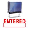 ENTERED Self Inking Rubber Stamp Blue Ink Office Stamp Custom Colop Stamper