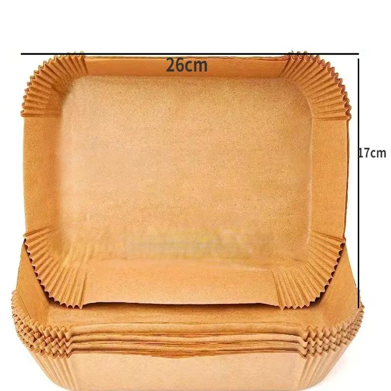 Air Fryer Grillpapier Antihaft Küchenbackmatte Rechteckige Backform Küchenofen Antihaft Öl Air Fryer Papier Einlage