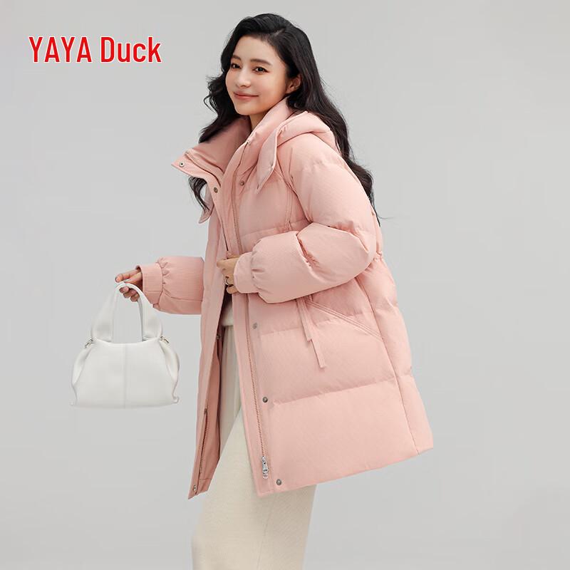 

Женский пуховик YAYA 2024 с капюшоном, средней длины YE4B615663J M