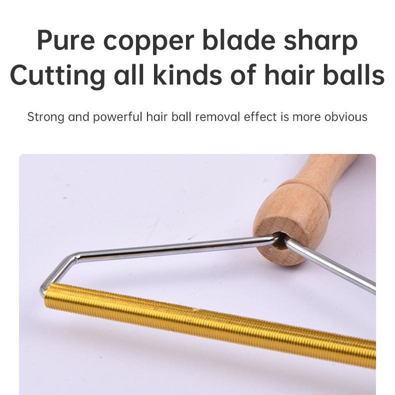 Beech Wood Handle Stainless Steel Does Not Hurt Clothes Shaver