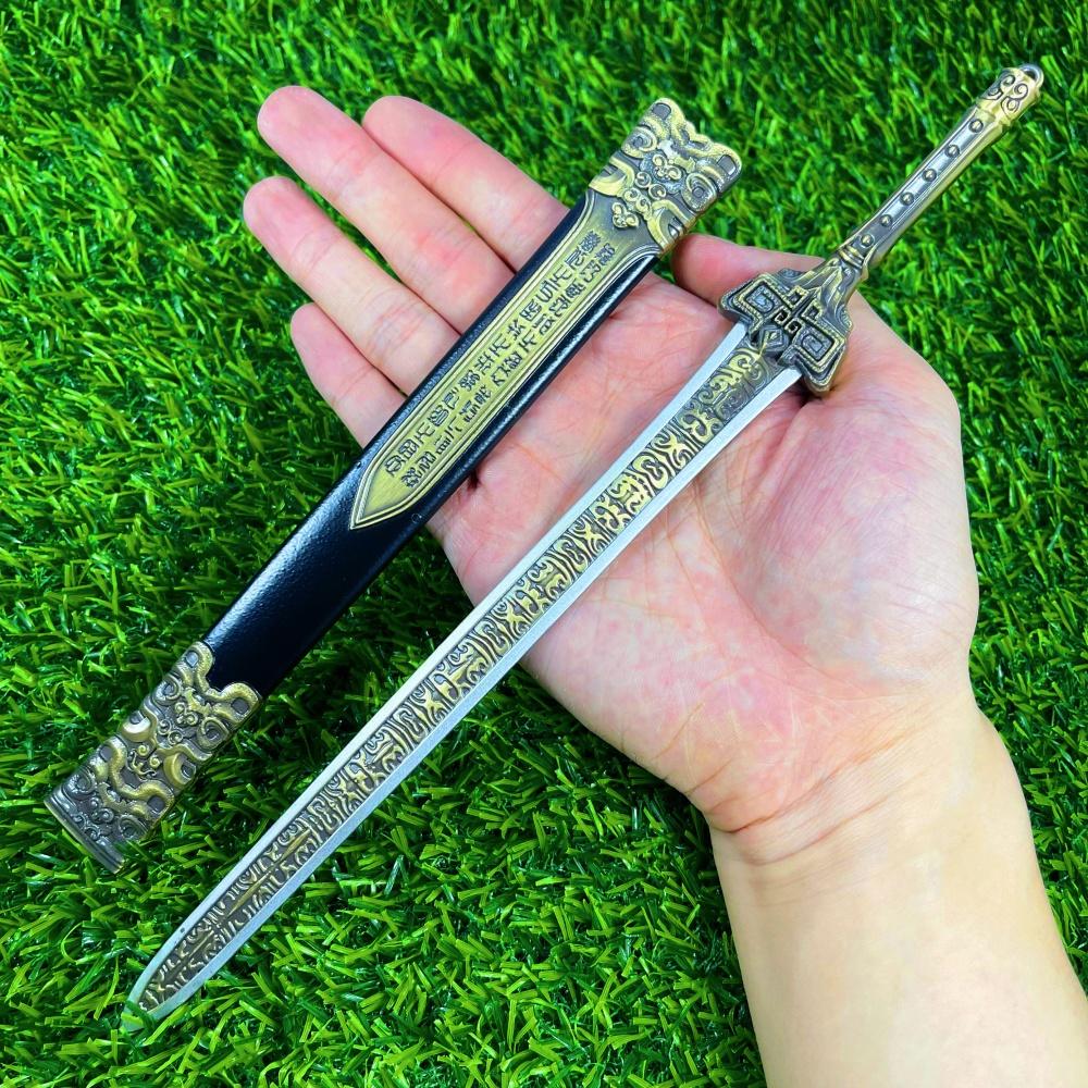 11inch Metal Chinese Ancient Katana Real Size Japanese Katana Original Samurai Sabre Steel Blade Sword Original Ninja Knife Toy