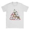 Lässiges T-Shirt Strand Chiikawas Usagi Hachiware Merry Christmas T-Shirts Baumwoll-T-Shirt für Herren Damen Y2K Übergröße Kleidung