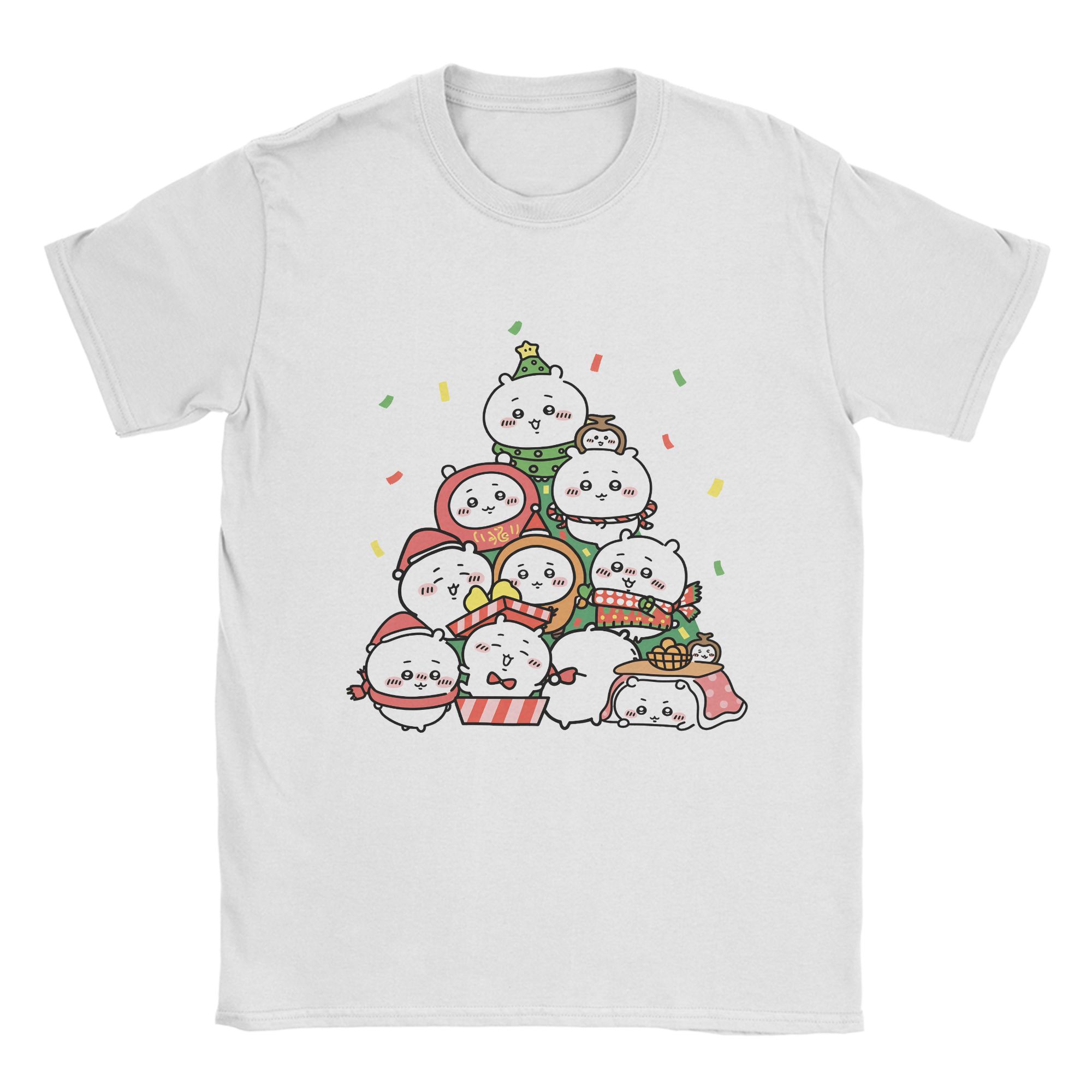 

Casual TShirt Beach Chiikawas Usagi Hachiware Merry Christmas TShirts Cotton Tee Shirt for Men Women Y2K Plus Size Clothes 4XL