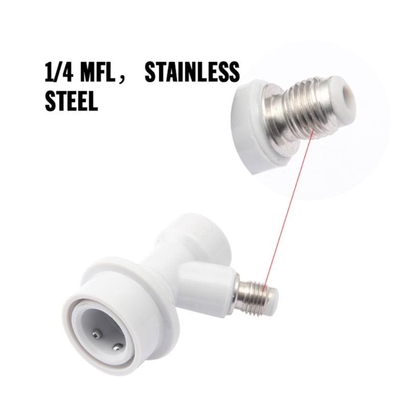 1 Pair Home Brewing Ball Lock Kegs Fittings Beer Kegs Dispenser Corrosions Resistant Stainless Steel Kegs Connectors