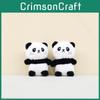 Entzückende Panda Plüschtier Schlüsselanhänger Niedliches Cartoon Tier Spielzeug 12cm Weiches Design