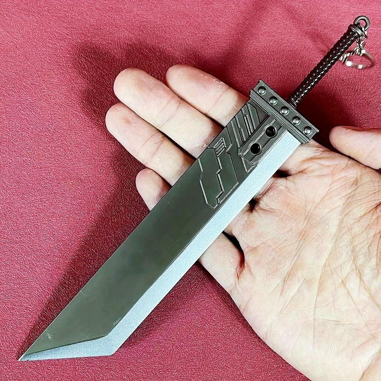 

8.6inch Metal Final Fantasy Katana Blade Durandal Sword Anime Ninja Knife Real Size Japanese Katana Original Samurai Sabre High Quality Toy