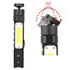 Aluminum Alloy Flashlight 90 Degrees  Folding Headlamp 360 Degree Adjustable Tail Light USB Rechargeable
