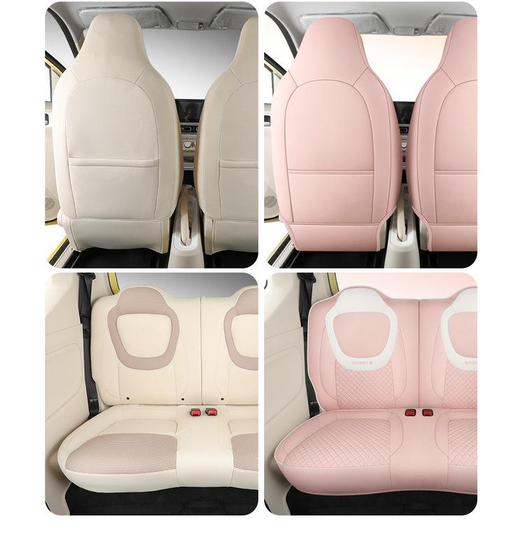 3rd Gen Wuling Mini Linen Car Seat Covers - All-Season Fit for 24 Models