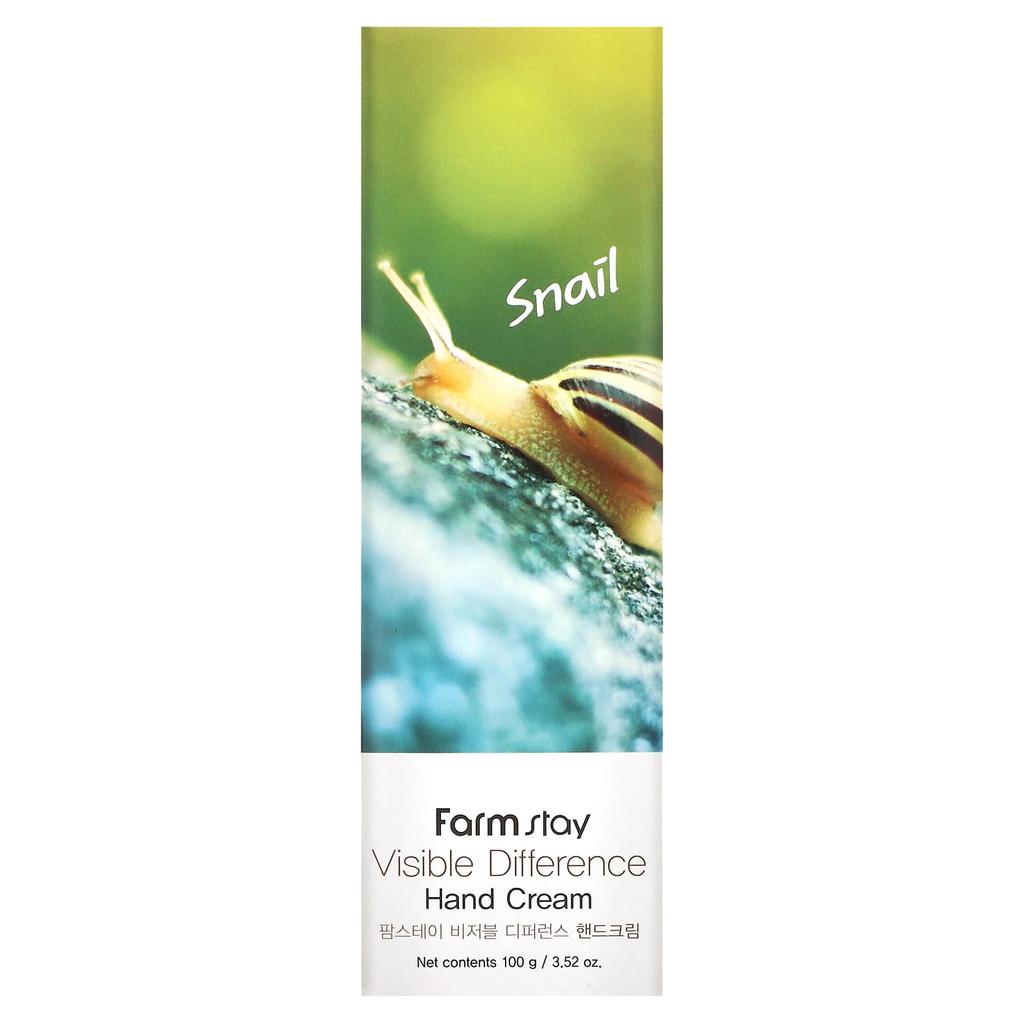 Farmstay, Visible Difference Hand Cream, Snail, 3.52 oz (100 g)