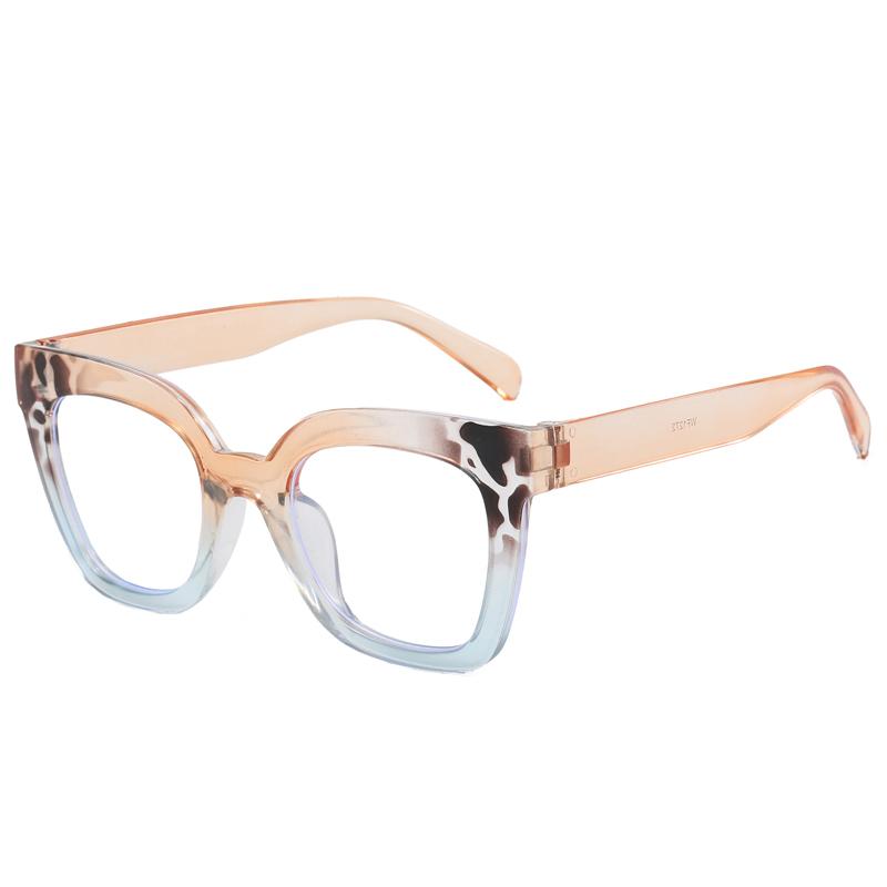 Oversized Square Frame Anti-Blue Light Glasses Woman Fashion Retro Men Computer Gaming Eye Protection Classic Plain Spectacles