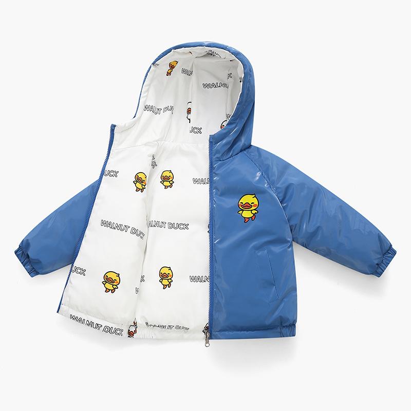 New Children's Winter Warm Lightweight Fashion Versatile Padded Comfortable Thickened Warm Hooded Cotton Jacket