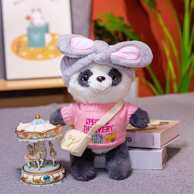 1pc 30cm Cute Lalafanfan Panda Plush Toys Lovely Bear With Dolls Stuffed Soft Animal Pillow Birthday Gift For Baby