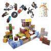 Gift Wrapping Magnetic Block Magnetic Magnet Elementary School Birthday Christmas HANAUMI [Free Included] Minecraft-style Set, 100-piece Set, Cube,
