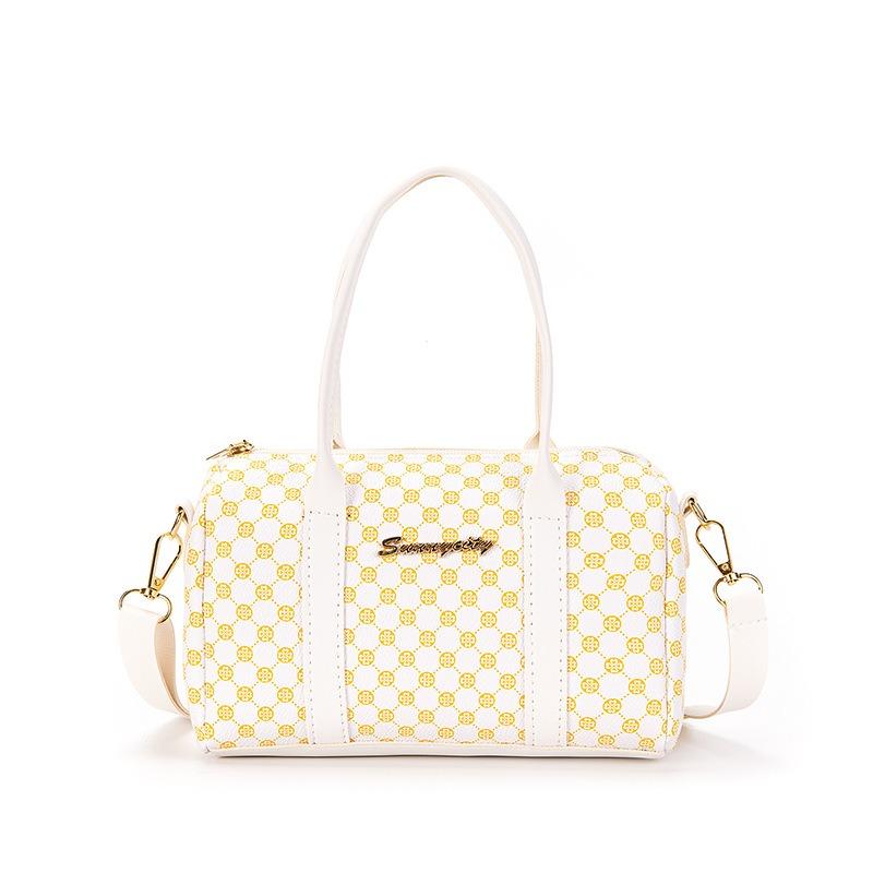 Women's Bag Autumn New Fashion Simple Handbag Letter Decoration Polka Dot Shoulder Bag One Piece