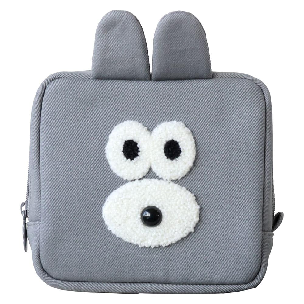 

Сумка-косметичка Branch Brother Square Pouch Boucle Bunny Сіра BRB-PO06-A сірий колір