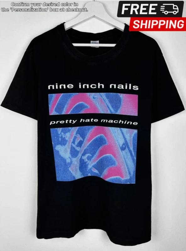 Nine Inch Nails Pretty Hate Machine Rock Band Unisex Heaven Cotton Tshirt XL