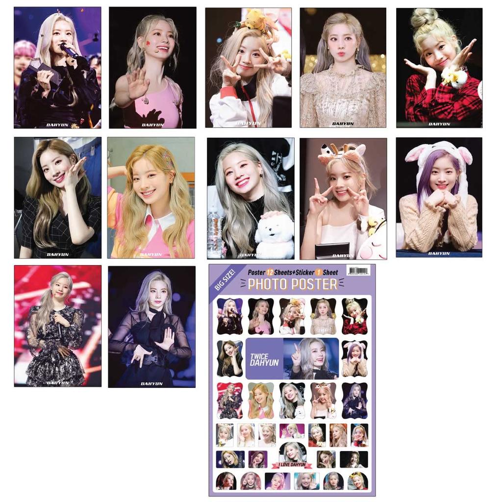 Poster Set [12 A3 Size Posters + 1 Sticker] K-STAR Poster Set (DAHYUN)