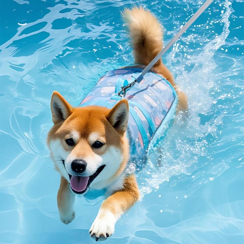 Comfortable Swimwear Adjustment Swimsuit Life Vest For Poodles Small To Large Dog Water Activity Fun