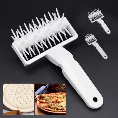 Plastové kolečko na těsto na pečivo a pizzu, váleček, děrovač na chléb, DIY nástroj na pečení