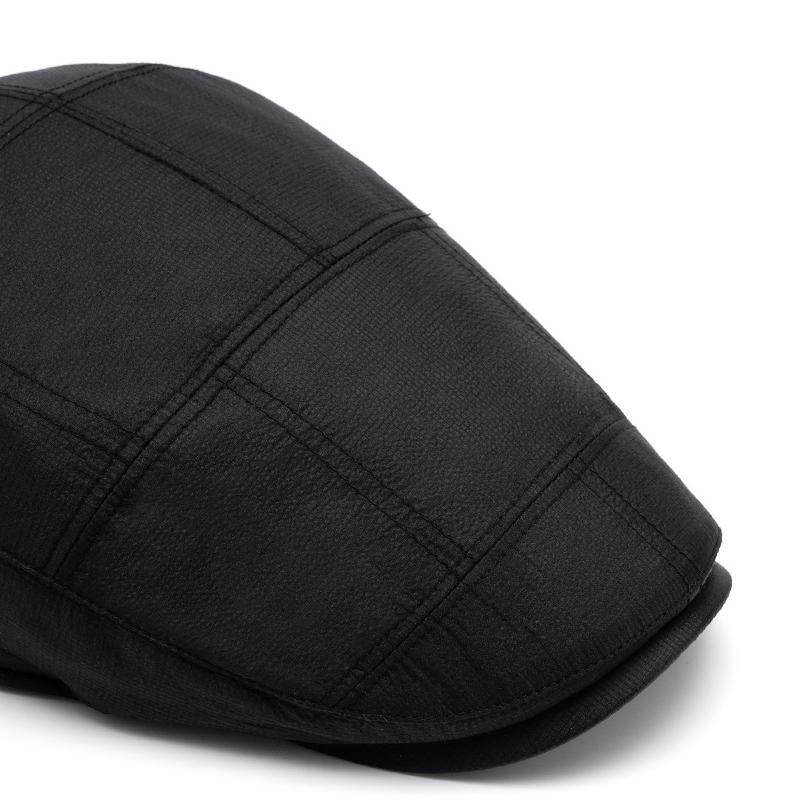 Autumn Winter Cotton Warm Cap Men's Forward Cap Retro Peaked Cap British Beret Newsboy Cap