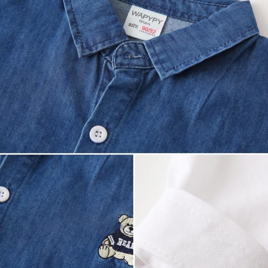 Boys Denim Shirt Autumn New Style Spring and Autumn Baby Long-sleeved Shirt Korean Children's Top Western Style Handsome