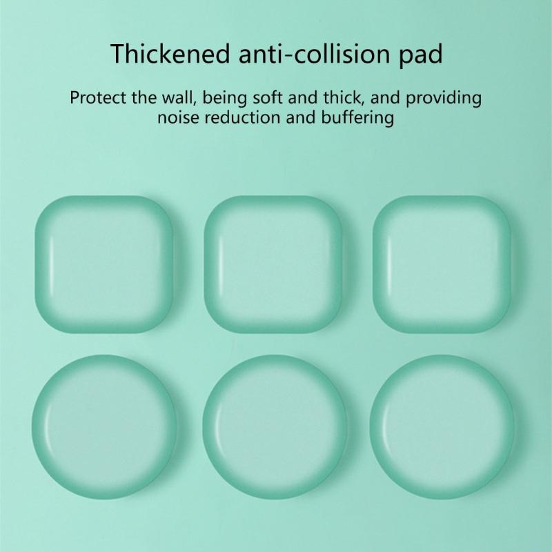 Thickened Door Stoppers Bumper Strong Wall Protectors No Residues Adhesive Reusable Silicone Pad for Furniture Door