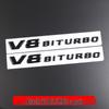 Compatible with Mercedes G63 Rear Emblem & V8 BITURBO AMG Side Sticker.