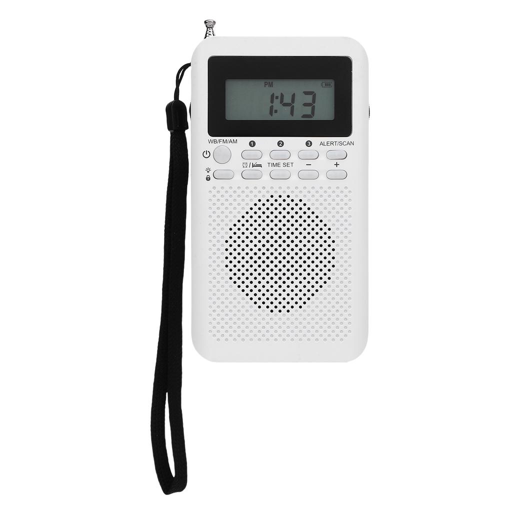 Micro Radio Portable Handheld AM FM WB Multiband for Indoor Outdoor Emergency Use Battery Powered