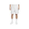 Nike Solo Swoosh Solid Color Logo Elastic Waist Sports Shorts Men Bottoms White DV3055-051