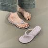 Flip-flops Summer New Temperament Elegant Outside Wearing Purple Skirt Sandals Women