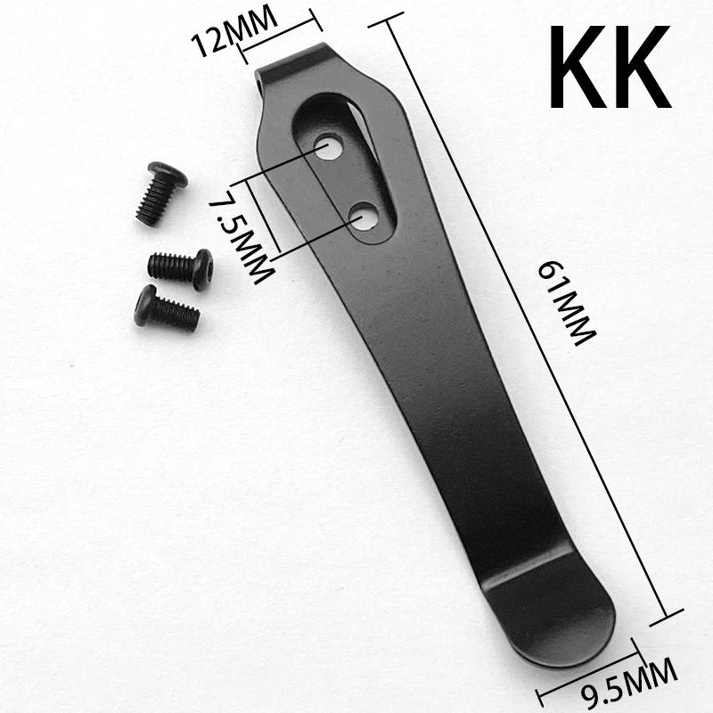 Stainless Steel Back Clip for DIY Folding Pocket Knife Tool DIY Accessories Back Clip Custom Folding Knife Back Clip Holder
