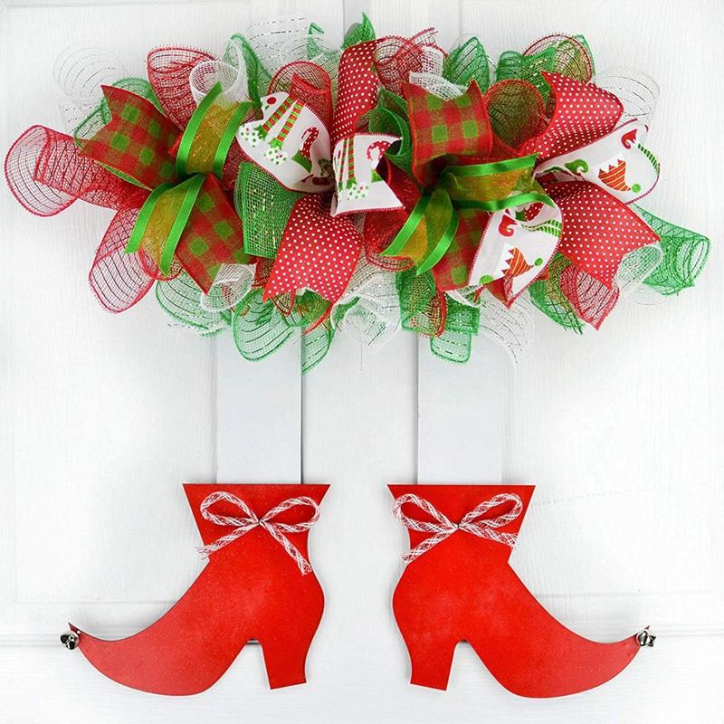 26cm 10Yards Christmas Decor Mesh Ribbon Glitter Mesh Roll for Christmas Tree Decorations Home Door Wreaths Garland Xmas Gifts