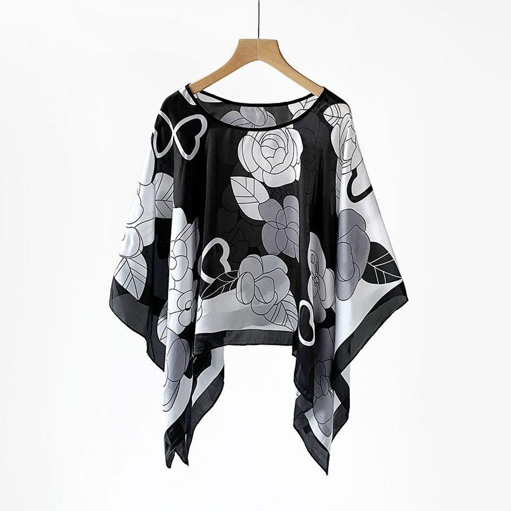 110x110cm Seidenschal Damen Großes Taschentuch Trendiges Bandana Foulard