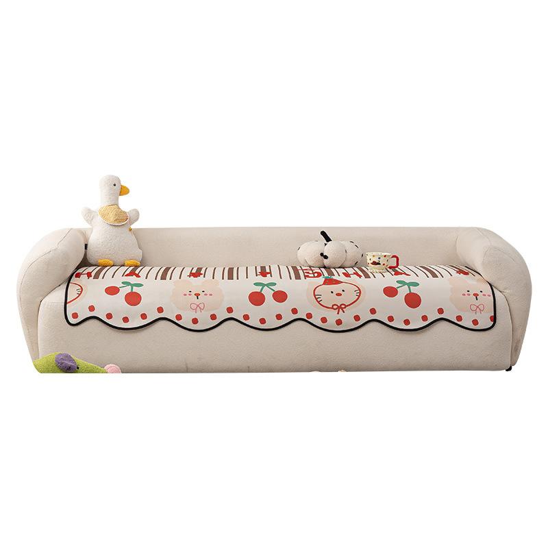 Nordic Style Light Luxury Fabric Sofa Cover Four-Level Universal Sofa Cover High-End Chenille Sofa Cushion