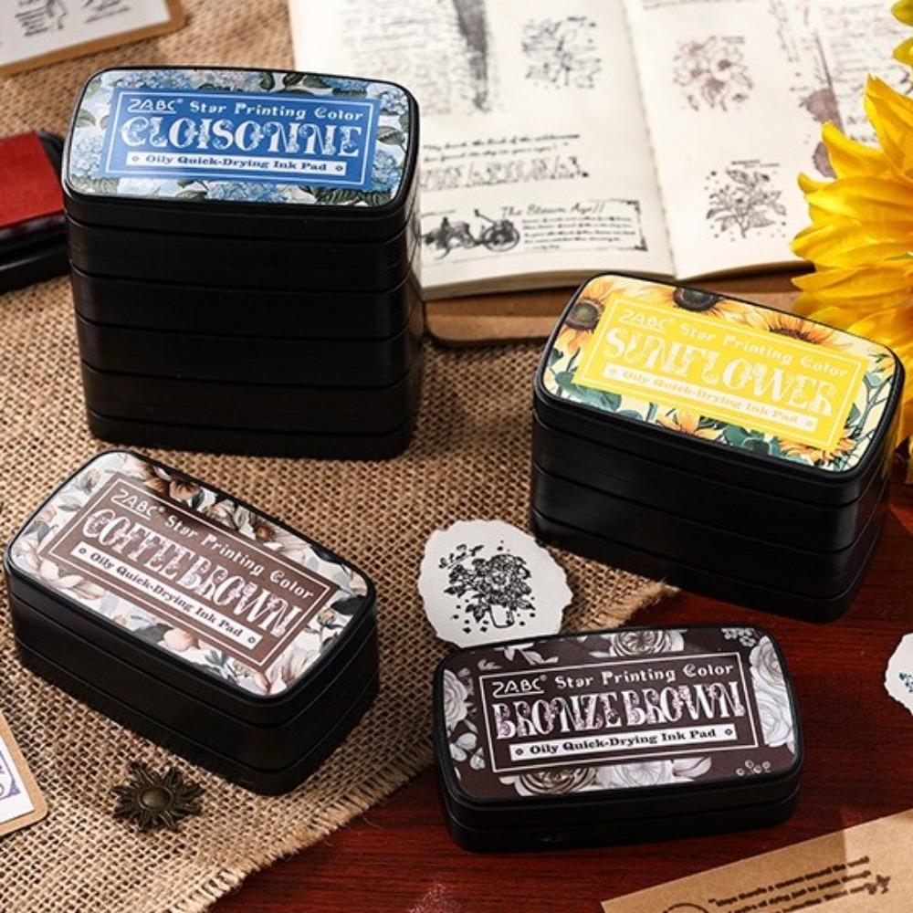 Colorful Self Ink Stamp Easy to Use Inkpad New Student Supplies  for Planner Stamps Scrapbook