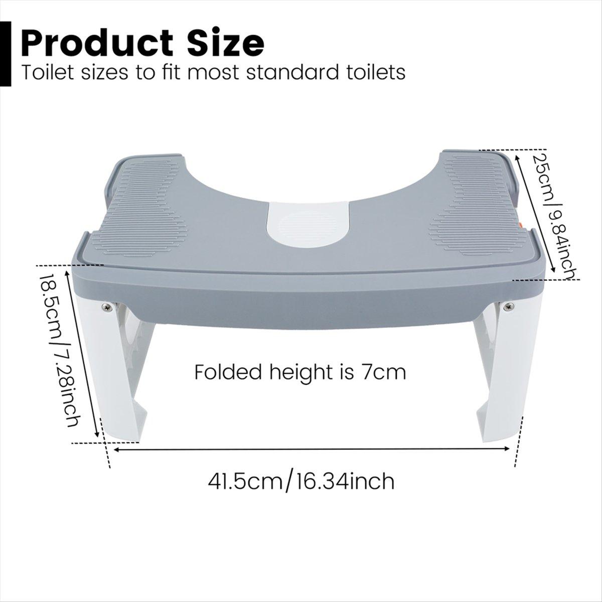 

2025+ Portable Foldable Toilet Stool for Bathroom, Nonslip Bathroom Squat Stool, Poop Potty, Washroom Squatting Leg Raiser China Mainland