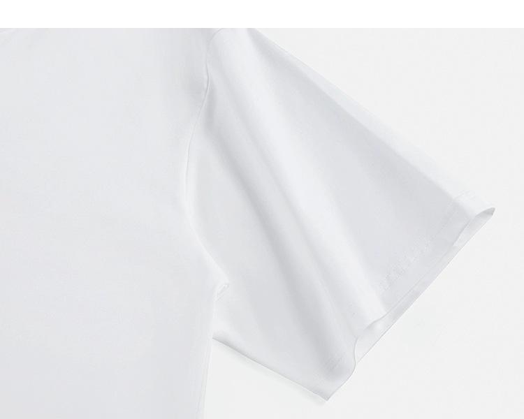 60 Silky Cool Solona 250g Heavy Short-Sleeve Men's Loose-Fit Solid Color Sunscreen T-Shirt