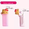 Hello Kitty My Melody Cartoon Cotton Swab Storage Box - Resin Creative Cosmetic Travel Holder