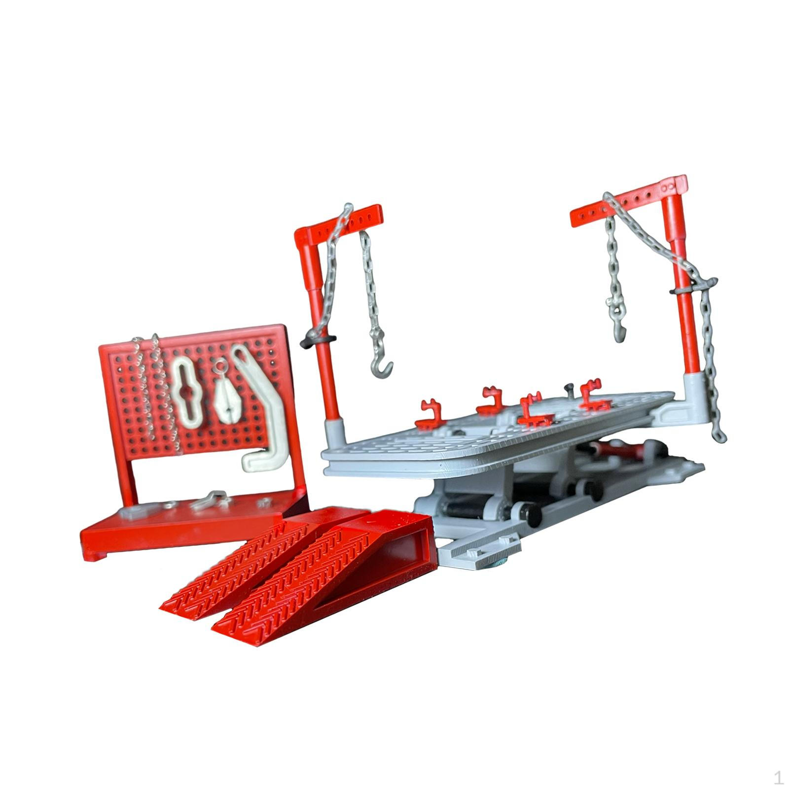 

1/64 Diorama Garage Lift Kit DIY Car Repair Shop Scene Simulation Micro Decor