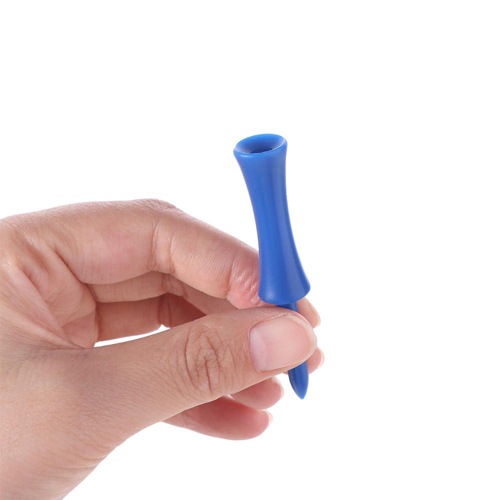 100pcs Plastic Golf Rubber Tee 68mm Golf Practice Tee Training Aids Professional Golf Tee  Outdoor
