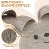 Foot Scrubber Mat Foot Scrubber for Shower Floor Bunny Callus Remover Feet Cleaner Brush Cleaning Supplies with Suction Cups for