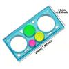 4/8pcs Transparent Spirograph Drawing Rulers (20x11cm) – Rotating Geometric Pattern Templates, Reusable Drafting Tools