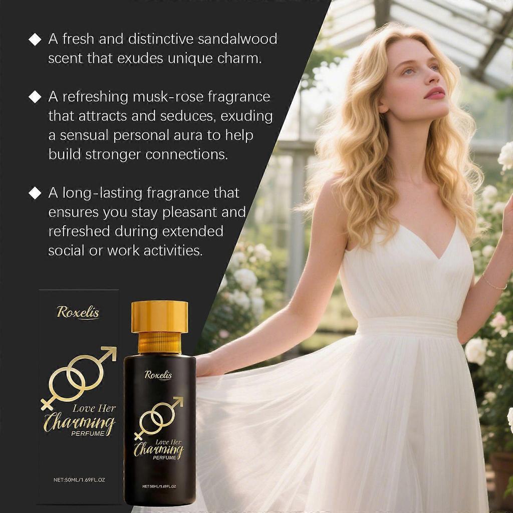 Roxelis Charming Perfume  Fresh And Not Overpowering, Layered And Textured, Soft, Not Sharp On The Nose, Long-Lasting Fragrance, Suitable For Daily We